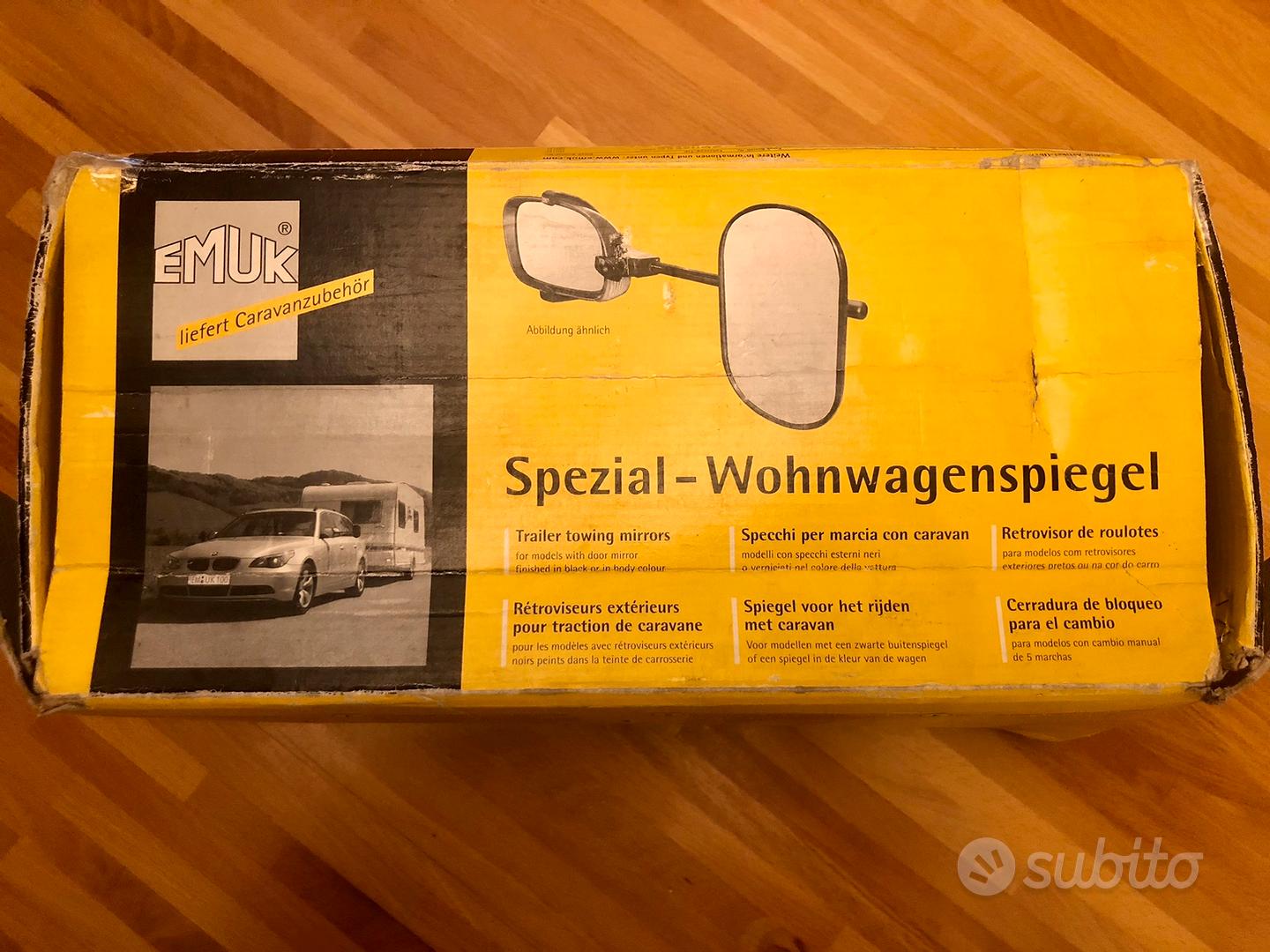 2 specchietti retrovisori esterni, ø10, per trattore, escavatore, 175 x 125 c, con supporto per