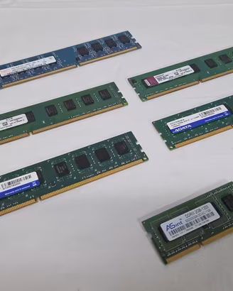 Lotto di 6x RAM DDR2/DDR3 - Vintage - Augusta (SR)