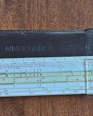 Regolo Calcolatore Vintage Nestler con custodia