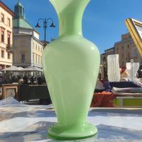 Vaso vetro di Murano verde