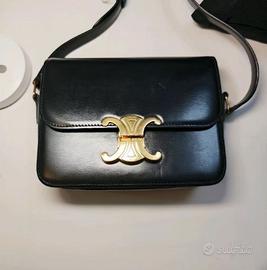 Borsa a tracolla piccola in pelle di mucca CELINE