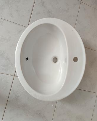 Lavabo a incasso ovale 57 cm