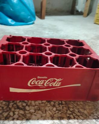 Cassetta Coca Cola Vintage Anni 70 Plastica Rossa