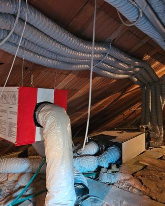VMC impianto ventilazione  sottotetto ricircolo