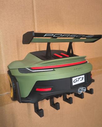 Portachiavi da Muro Porsche GT3-5 Ganci-Stampa 3D