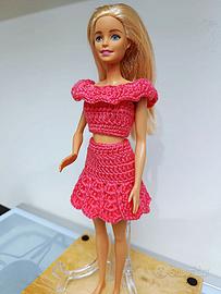Completo 2 pezzi per “Barbie” in Rosa Shocking