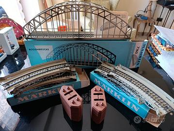 Set Märklin HO Ponte 7163, rampe7167, pile7065 OVP