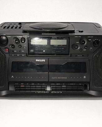 📻 Boombox Philips vintage –  Turbo Bass