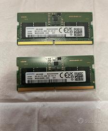 Samsung RAM ddr5 8 giga 4800 mAh Accetto richieste