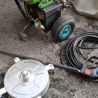 Idropulitrice SCOPPIO tubo18m +PIATTO rotante INOX