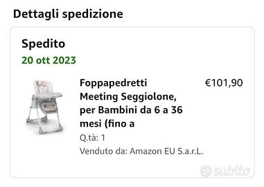 Seggiolone per bambini 