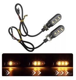 COPPIA FRECCE MOTO MINI NANO LED SEQUENZIALI