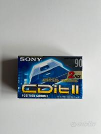 2 Musicassette sigillate Sony slidecase