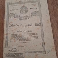  libretto casse  di risparmio postali