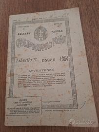  libretto casse  di risparmio postali