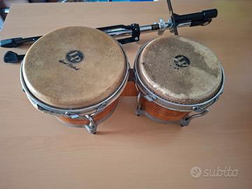 Bonghi LP percussioni con supporto LP