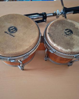 Bonghi LP percussioni con supporto LP