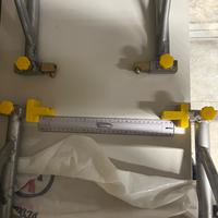 Cavalletto anteriore e posteriore portamoto