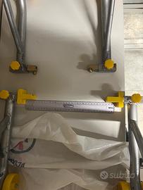 Cavalletto anteriore e posteriore portamoto