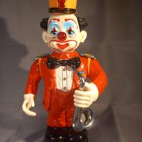 Melody Clown giocattolo animato musicale vintage