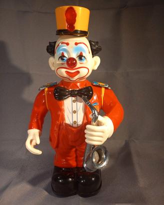 Melody Clown giocattolo animato musicale vintage