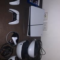 PlayStation + Visore PS VR2 + 4 Giochi
