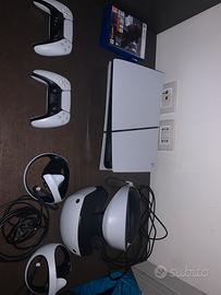 PlayStation + Visore PS VR2 + 4 Giochi
