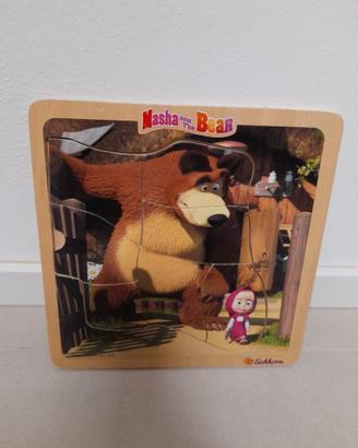 Puzzle legno Masha e Orso