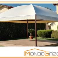 Gazebo SUN PLUS 5x5 copertura  tettoia certificata