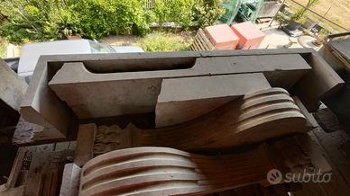 camino in marmo botticino