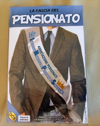 Fascia del pensionato per festa pensione