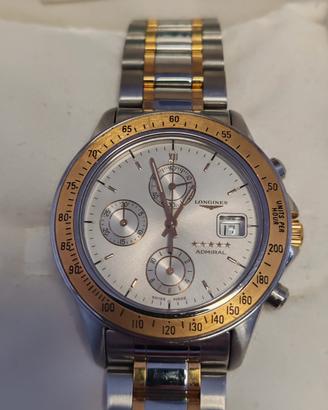 Orologio Longines Admiral Acciaio e Oro 18 k
