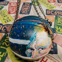 borsetta interamente dipinta a mano