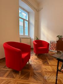 2 Poltroncine Ikea rosse