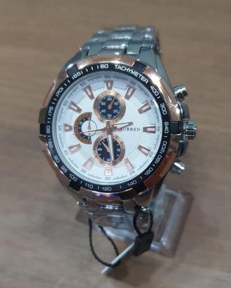 orologio uomo curren cinturino in acciaio 