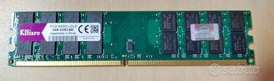 Ram DIMM 4Gb DDR2 800  - PC2-6400U-CL6