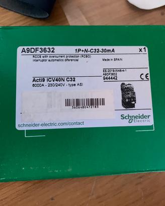 Schneider Electric differenziale magnetotermico 32