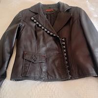 giubbetto vera pelle imbottito 