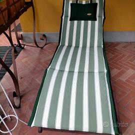 lettino prendisole in legno