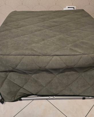Pouf letto + topper memory foam bed & well