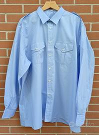 CAMICIA A MANICA LUNGA UOMO AZZURRA TG 47
