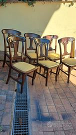 sedie in pino anni 80