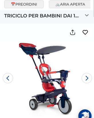 Triciclo smart trike 3 in 1  