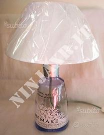 Lampada arredo da tavolo bottiglia vuota Gin Mare