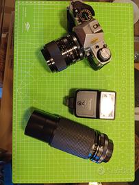 PREZZACCIO! Canon AE-1 Program + 2 zoom + flash