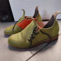 Scarpe artigianali cucite a mano tg 38,5