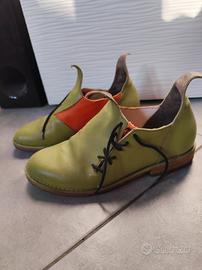 Scarpe artigianali cucite a mano tg 38,5