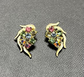 Coppia Orecchini Vintage Clip Anni '50/'60