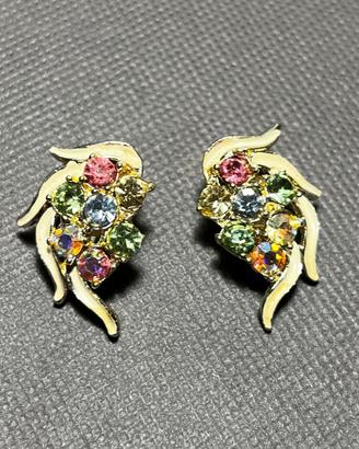 Coppia Orecchini Vintage Clip Anni '50/'60