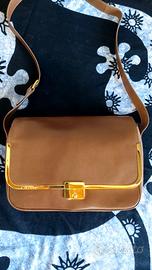 Borsa vintage Escada marrone chiusura dorata